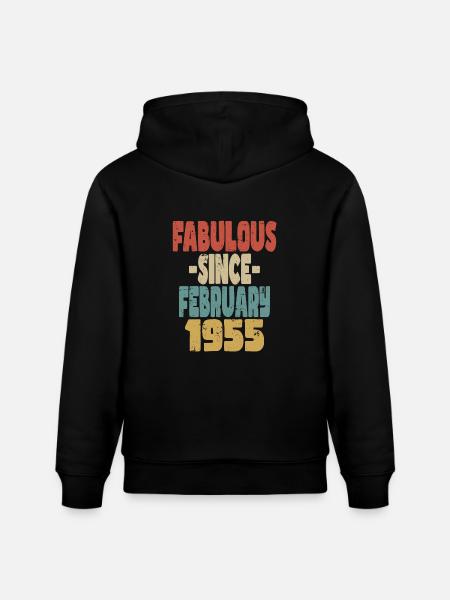 Fabuleux février 1955 - Sweat à capuche bio CRUISER Stanley/Stella Unisexe - noir