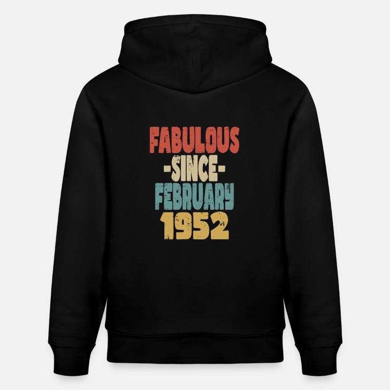 Fabuleux Février 1952 - Sweat à capuche bio CRUISER Stanley/Stella Unisexe - noir