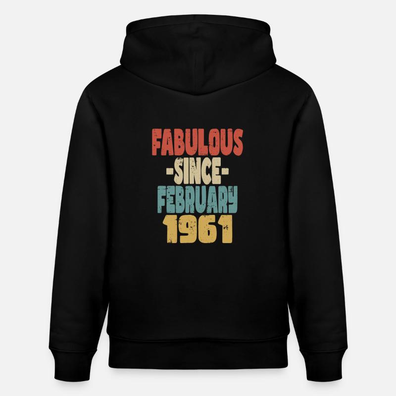 Fabuleux février 1961 - Sweat à capuche bio CRUISER Stanley/Stella Unisexe - noir