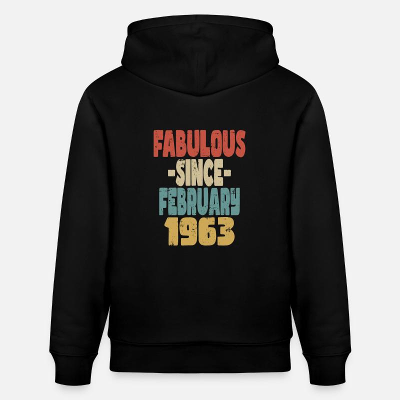 Fabuleux février 1963 - Sweat à capuche bio CRUISER Stanley/Stella Unisexe - noir