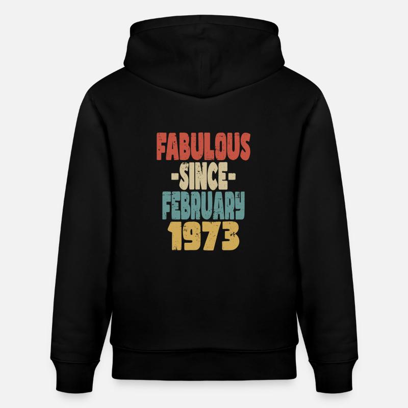 Fabuleux Février 1973 - Sweat à capuche bio CRUISER Stanley/Stella Unisexe - noir