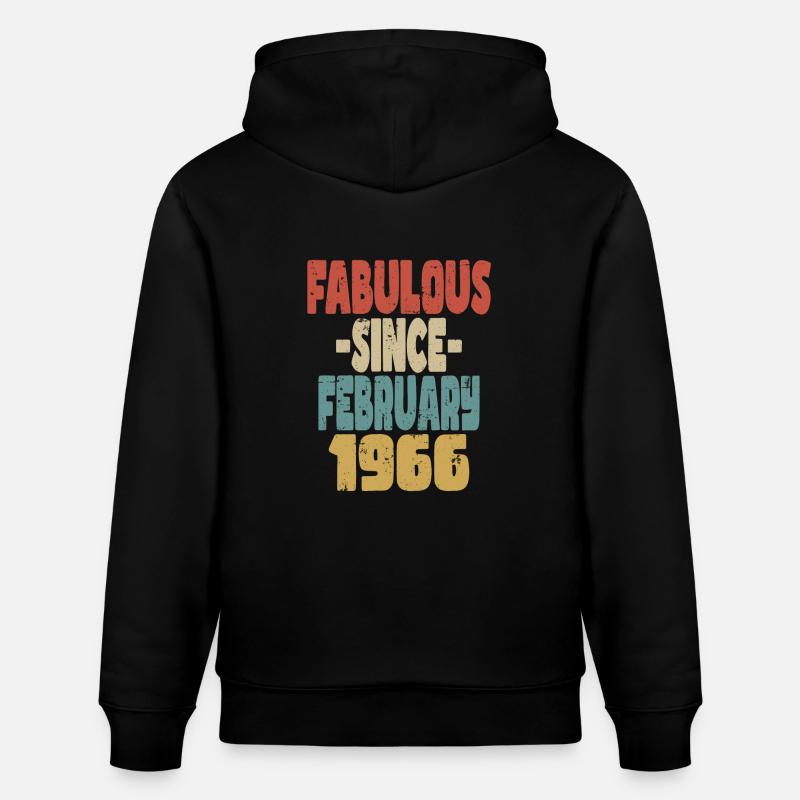 Fabuleux Février 1966 - Sweat à capuche bio CRUISER Stanley/Stella Unisexe - noir