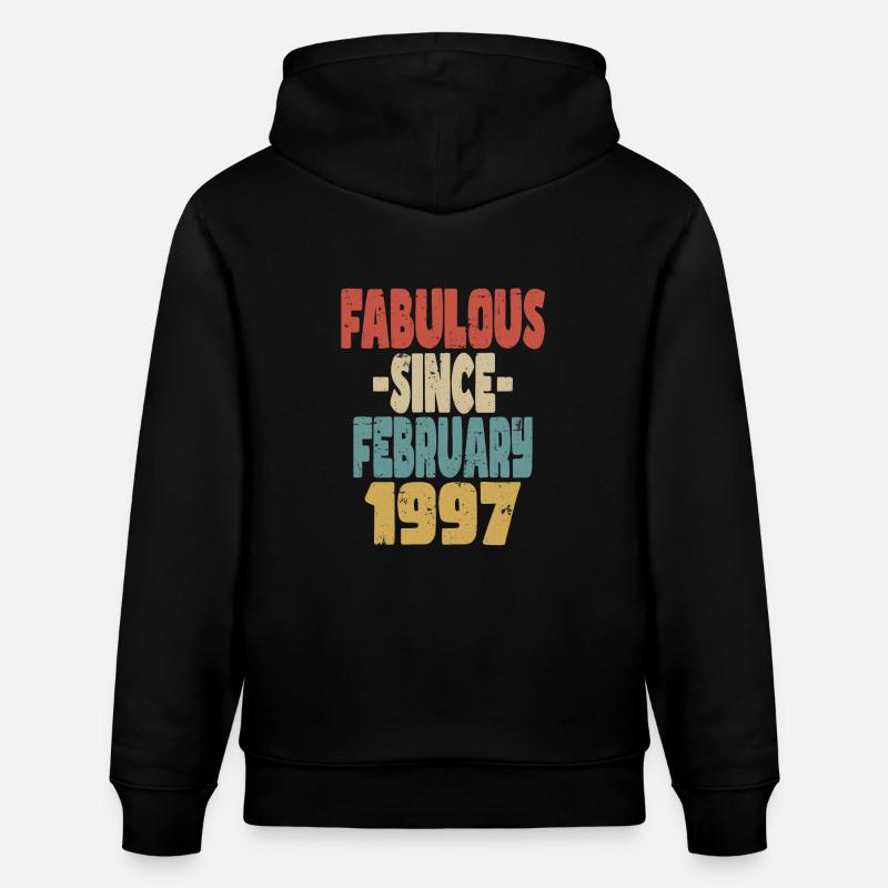 Fabuleux Février 1997 - Sweat à capuche bio CRUISER Stanley/Stella Unisexe - noir