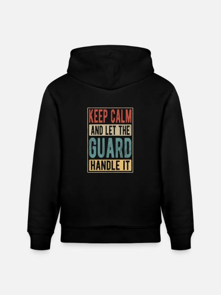 Guard Retro Gift - Stanley/Stella CRUISER Unisex Organic Hoodie - black