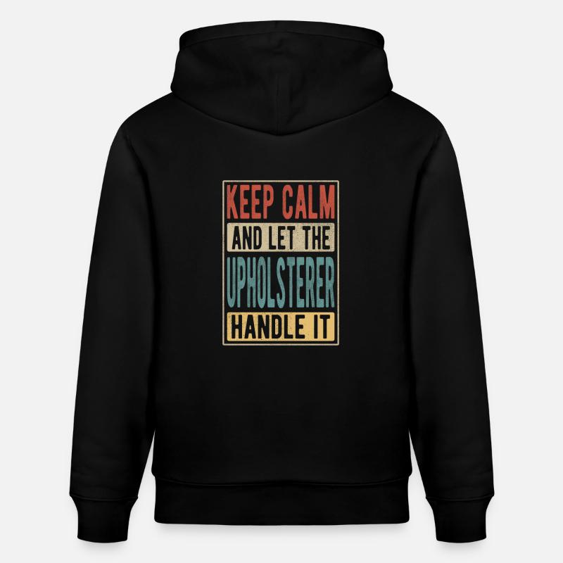 Polsterer Retro Geschenk - Stanley/Stella Unisex Bio-Hoodie CRUISER  - Schwarz