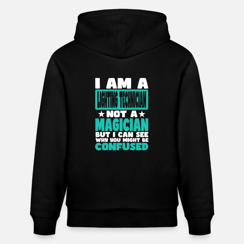 Technicien d’éclairage - Sweat à capuche bio CRUISER Stanley/Stella Unisexe - noir