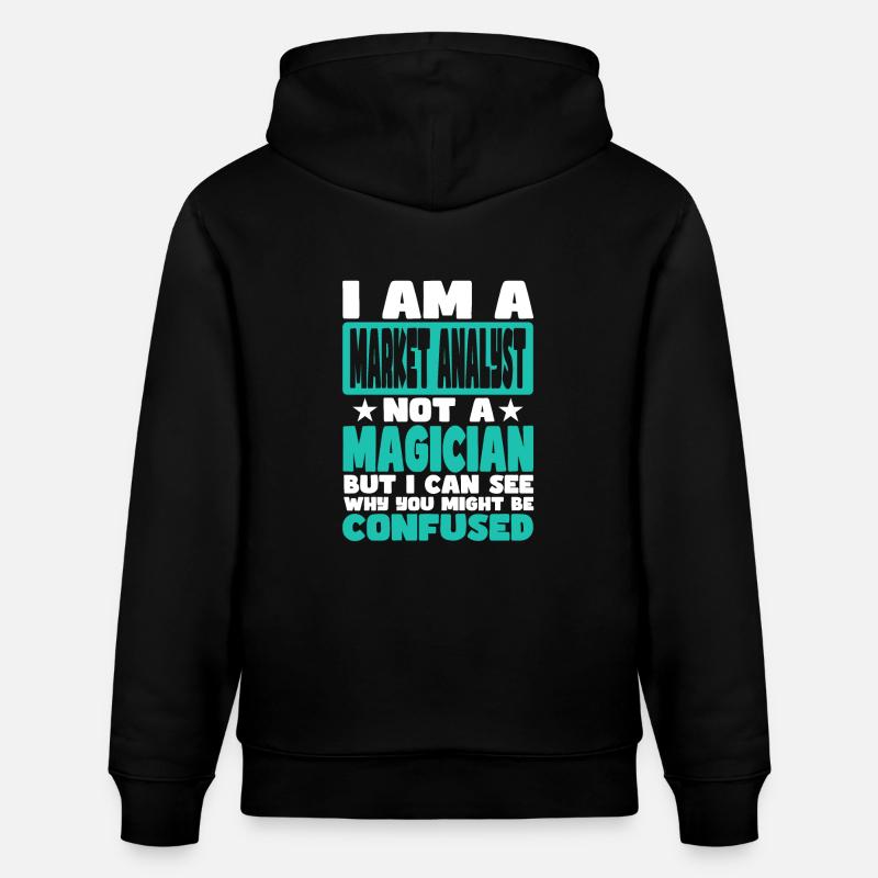 Analyste de marché - Sweat à capuche bio CRUISER Stanley/Stella Unisexe - noir