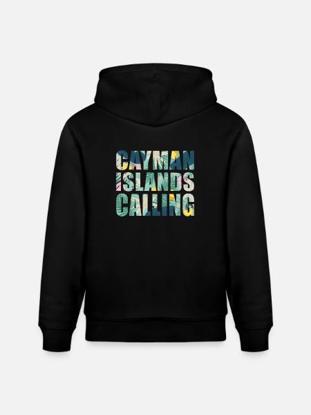 Cayman Islands Souvenir Vacation - Stanley/Stella CRUISER Unisex Organic Hoodie - black