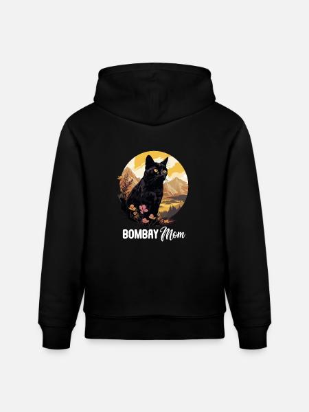 Bombay Cat Bombay Katze - Stanley/Stella CRUISER Unisex Organic Hoodie - black