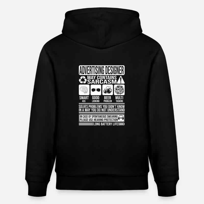 Werbedesigner Sarkasmus lustiges Geschenk - Stanley/Stella Unisex Bio-Hoodie CRUISER  - Schwarz