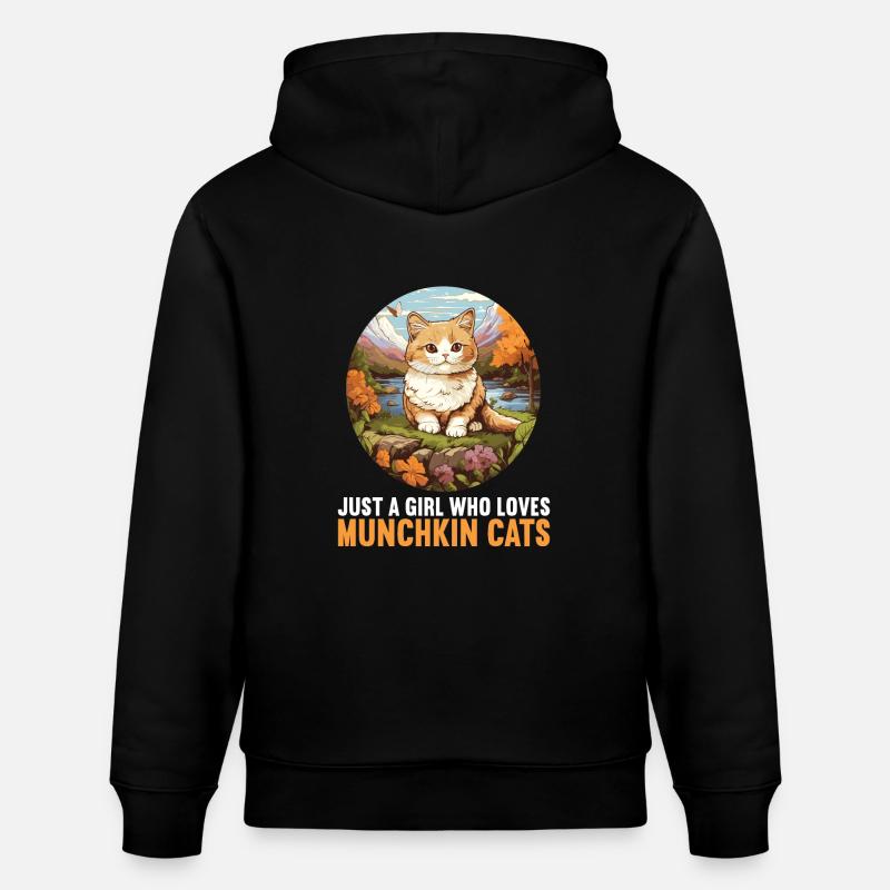 Munchkin Chaton Munchkin Chat - Sweat à capuche bio CRUISER Stanley/Stella Unisexe - noir