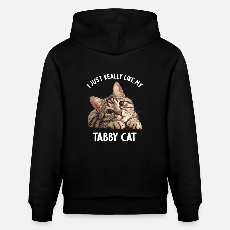 Chaton tigré chat tigré - Sweat à capuche bio CRUISER Stanley/Stella Unisexe - noir