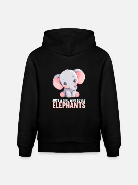 Elephant Elephant - Stanley/Stella CRUISER Unisex Organic Hoodie - black