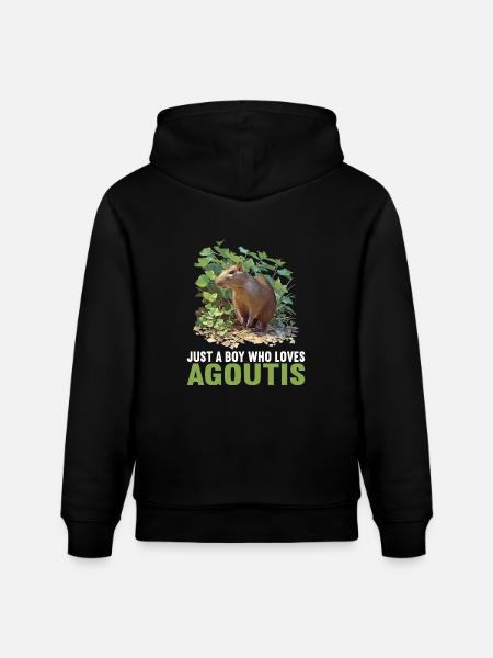 Agouti Agutis Aguti - Stanley/Stella CRUISER Unisex Organic Hoodie - black