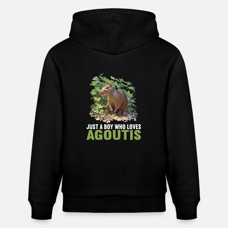 Agouti Agutis Aguti - Sweat à capuche bio CRUISER Stanley/Stella Unisexe - noir