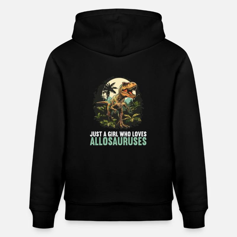 Allosaure Allosaurus - Sweat à capuche bio CRUISER Stanley/Stella Unisexe - noir