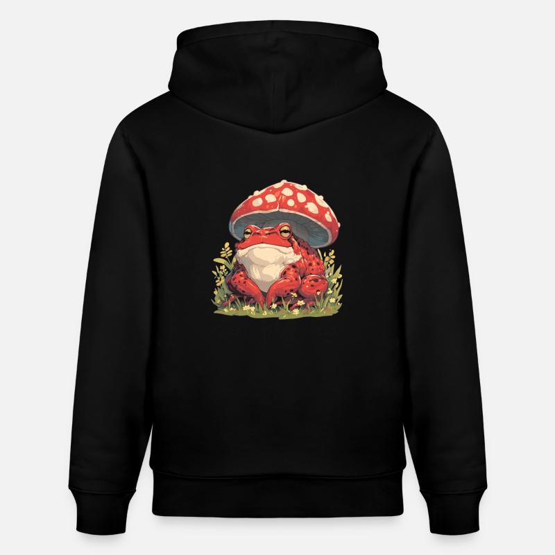 Toad Kröten Kröte - Stanley/Stella Unisex Bio-Hoodie CRUISER  - Schwarz