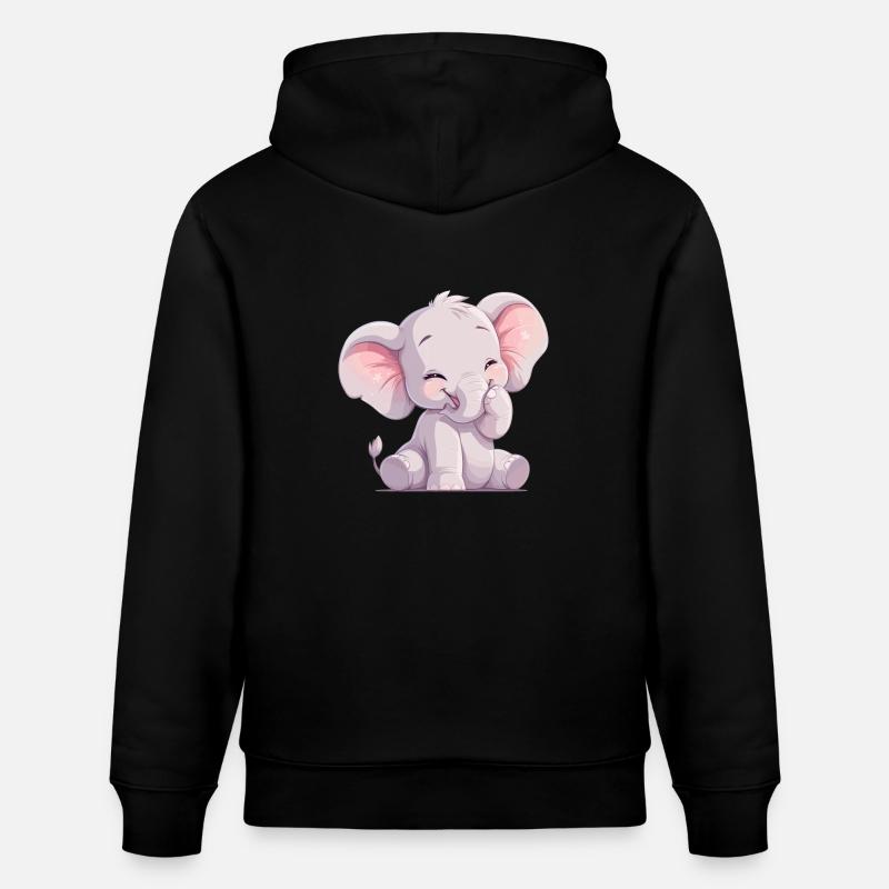Elephant Elefanten Elefant - Sweat à capuche bio CRUISER Stanley/Stella Unisexe - noir