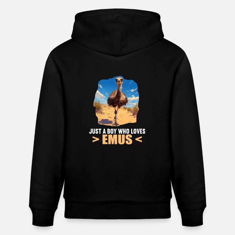 Emus Emu - Sweat à capuche bio CRUISER Stanley/Stella Unisexe - noir