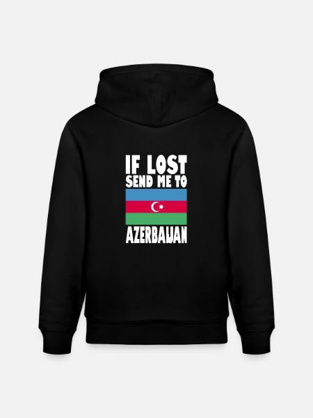 Drapeau de l’Azerbaïdjan - Sweat à capuche bio CRUISER Stanley/Stella Unisexe - noir