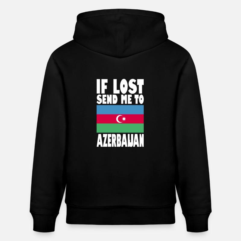 Drapeau de l’Azerbaïdjan - Sweat à capuche bio CRUISER Stanley/Stella Unisexe - noir