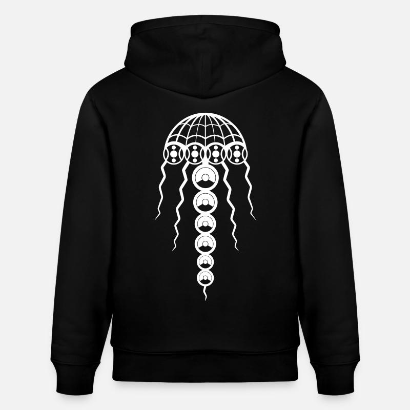 001 méduses 23 - Sweat à capuche bio CRUISER Stanley/Stella Unisexe - noir