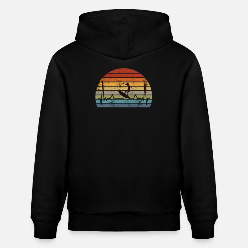 Surf surf rétro - Sweat à capuche bio CRUISER Stanley/Stella Unisexe - noir
