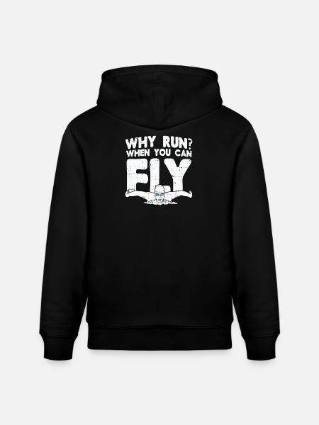 Swimming swimmer gift - Stanley/Stella CRUISER Unisex Organic Hoodie - black