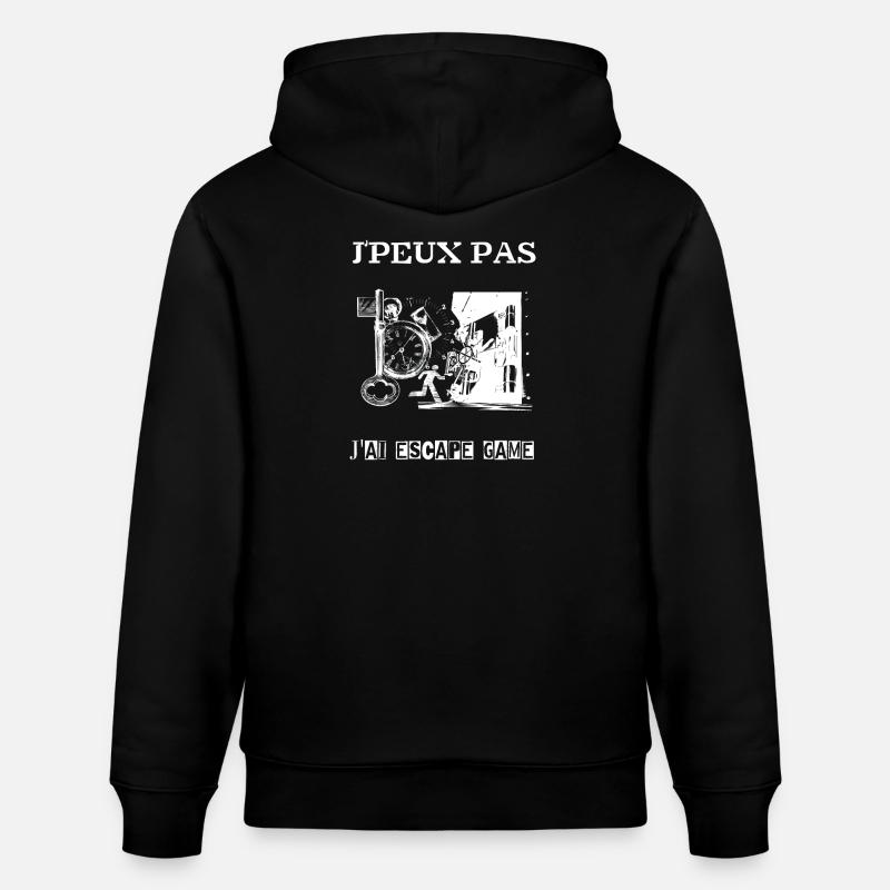 J'peux pas j'ai escape game - Sweat à capuche bio CRUISER Stanley/Stella Unisexe - noir