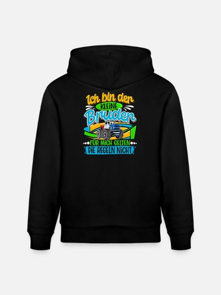 Kleiner Bruder Monstertruck - Stanley/Stella Unisex Bio-Hoodie CRUISER  - Schwarz
