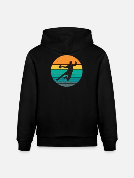 handball, handball fan, playing handball - Stanley/Stella CRUISER Unisex Organic Hoodie - black