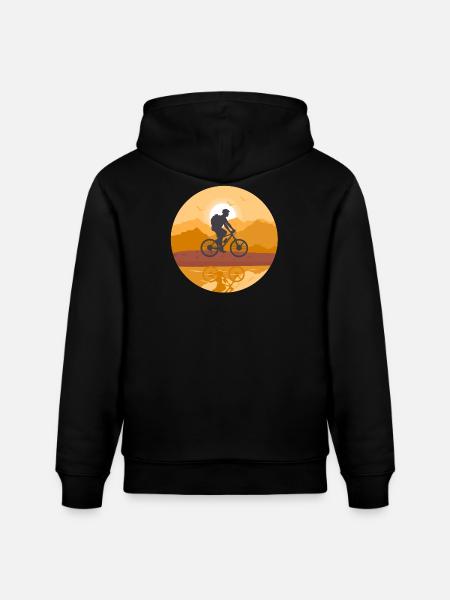cycling, cyclist, cycling fan - Stanley/Stella CRUISER Unisex Organic Hoodie - black