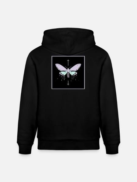 Ätherisches Flüstern in Minze und Lavendel - Stanley/Stella Unisex Bio-Hoodie CRUISER - Schwarz