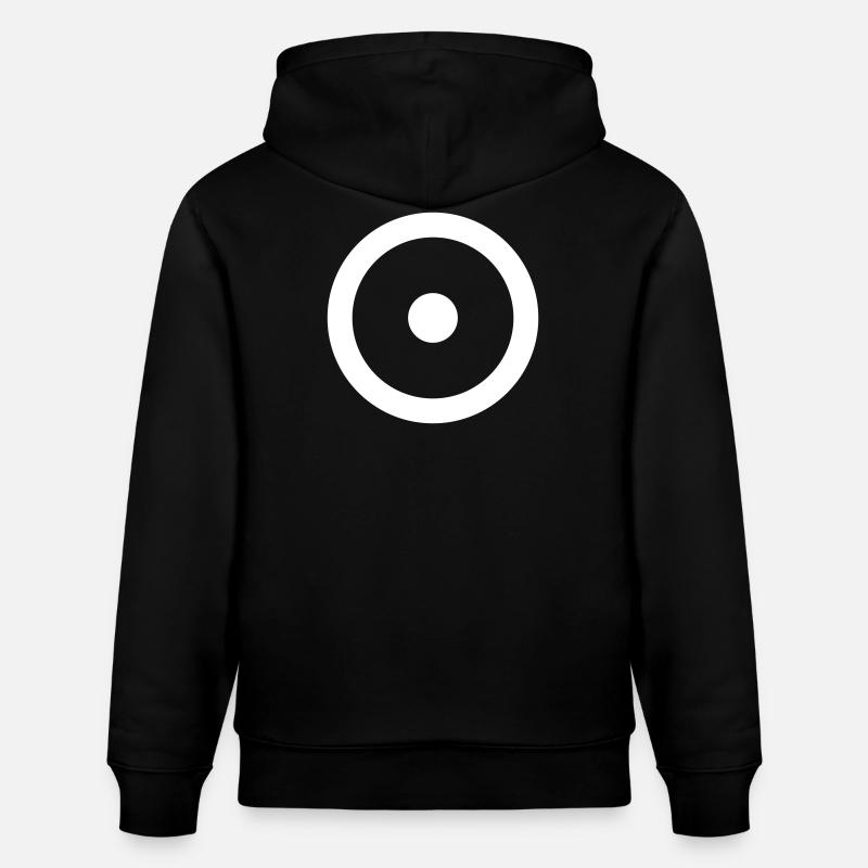 Joystick Minimal Blanc - Sweat à capuche bio CRUISER Stanley/Stella Unisexe - noir