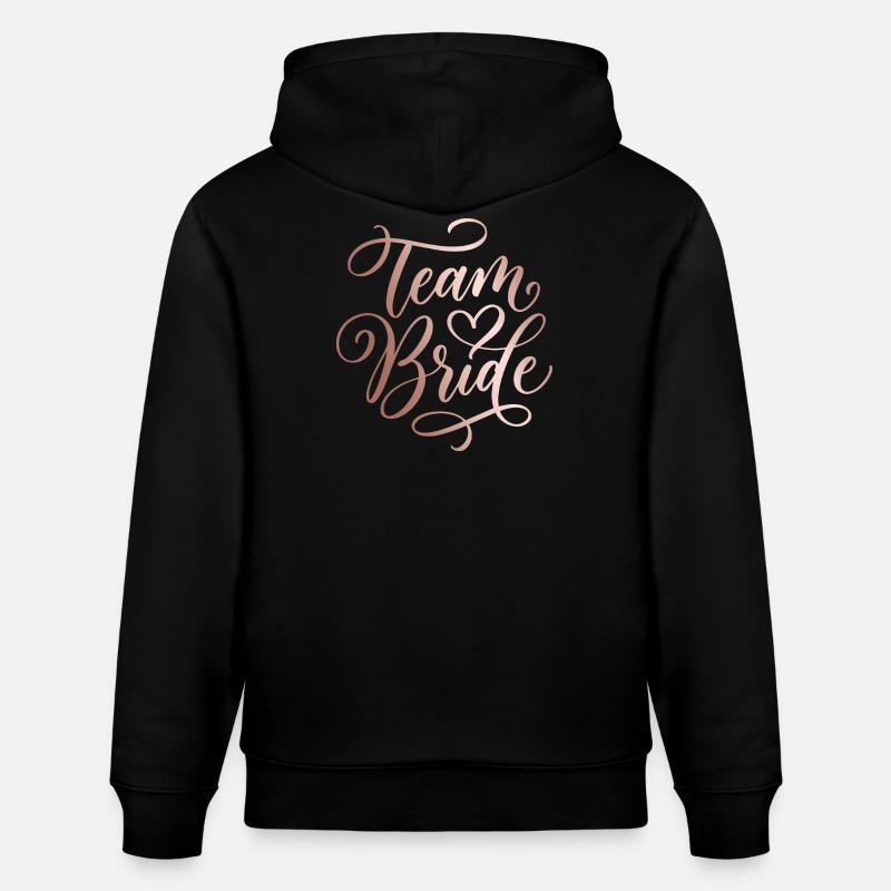 Team Bride Handlettering JGA - Stanley/Stella Unisex Bio-Hoodie CRUISER - Schwarz