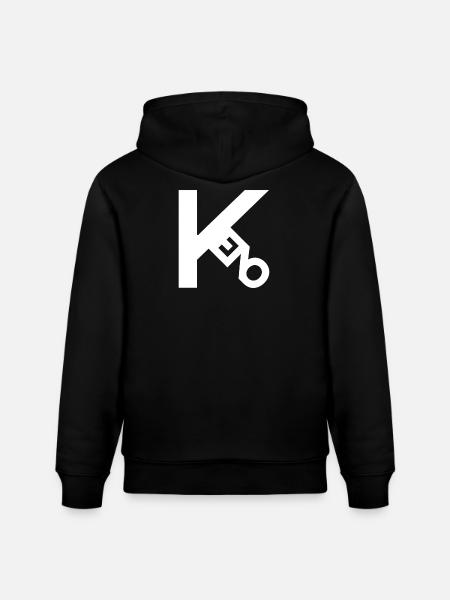 Keno white - Stanley/Stella CRUISER Unisex Organic Hoodie - black