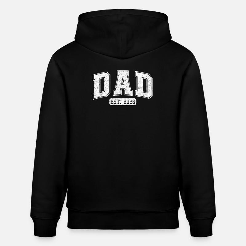 Papa 2026 Papa est 2026 - Sweat à capuche bio CRUISER Stanley/Stella Unisexe - noir