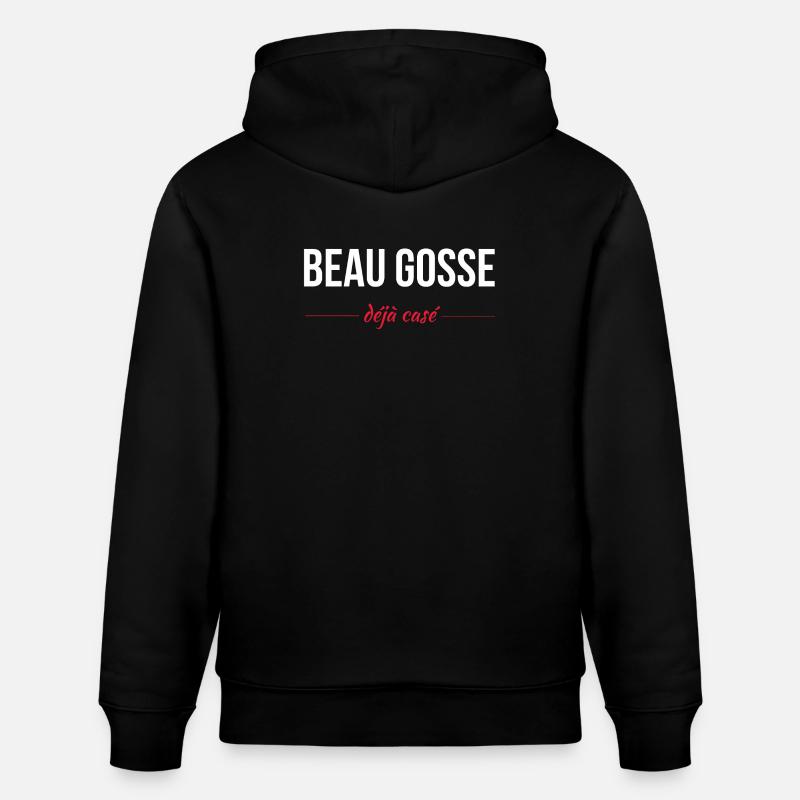 Beau gosse déja casé - Sweat à capuche bio CRUISER Stanley/Stella Unisexe - noir