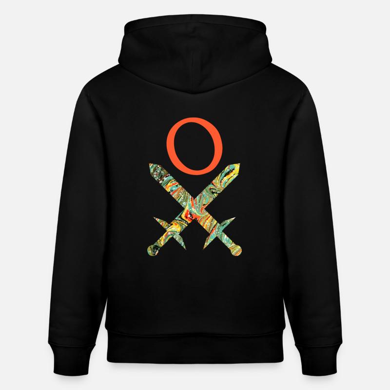 épées croisées e 200 o - Sweat à capuche bio CRUISER Stanley/Stella Unisexe - noir