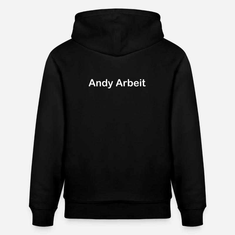 Andy Work - Stanley/Stella CRUISER unisex luomuhuppari - musta