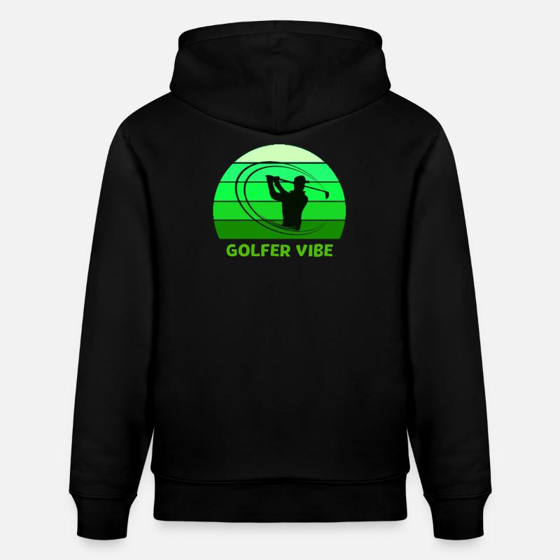 golf, golfeur, fan de golf - Sweat à capuche bio CRUISER Stanley/Stella Unisexe - noir