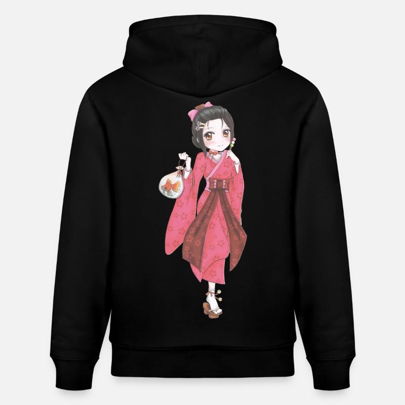 Mangas - Sweat à capuche bio CRUISER Stanley/Stella Unisexe - noir