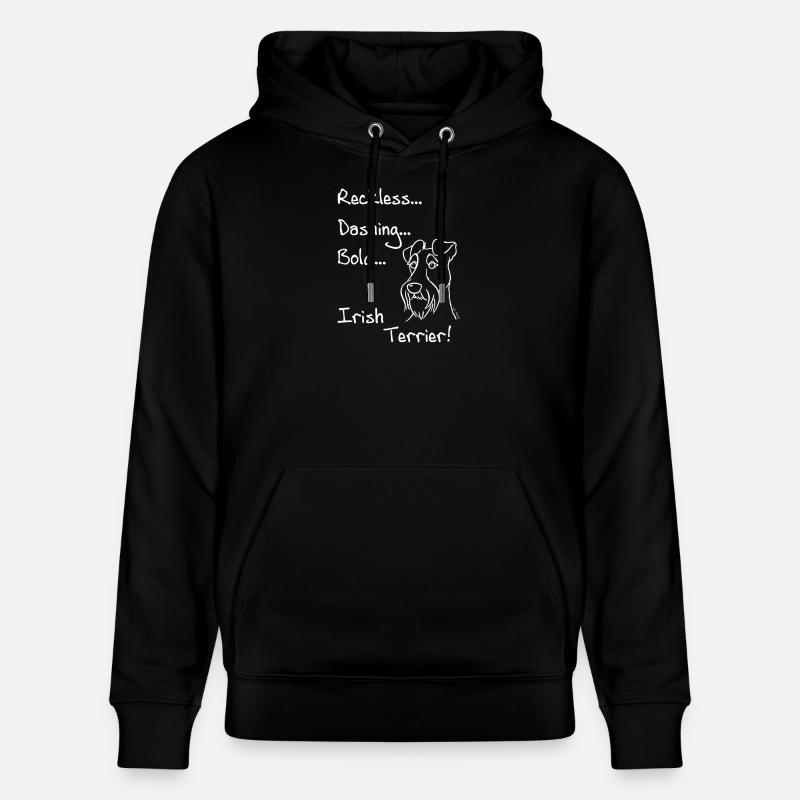 Kühner Irish Terrier - Stanley/Stella Unisex Bio-Hoodie CRUISER - Schwarz