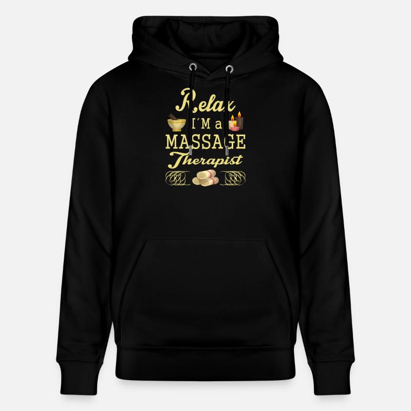 Massagetherapie - Stanley/Stella Unisex Bio-Hoodie CRUISER  - Schwarz