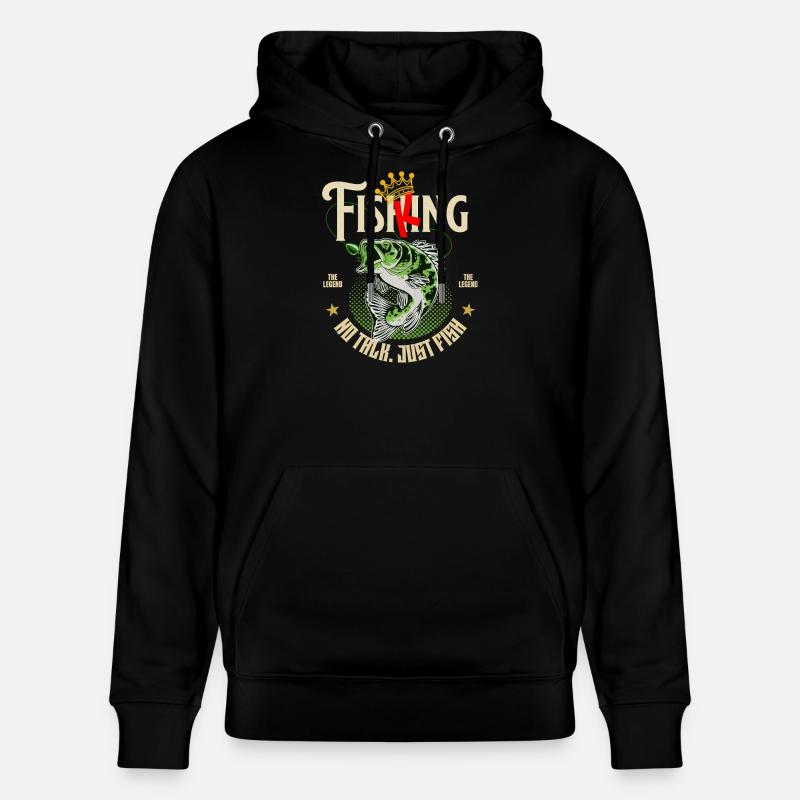 Conception du Fish King Angler - Sweat à capuche bio CRUISER Stanley/Stella Unisexe - noir