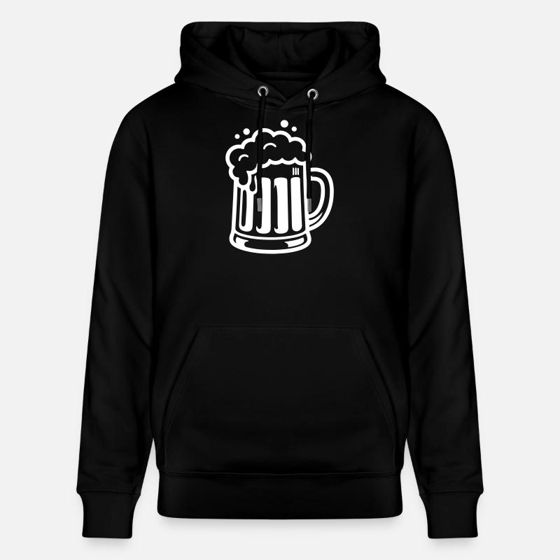 Beer Mug Comic Beer - Stanley/Stella CRUISER Unisex Organic Hoodie - black