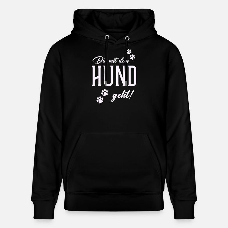 Hund und Gassi Stil - Stanley/Stella Unisex Bio-Hoodie CRUISER  - Schwarz