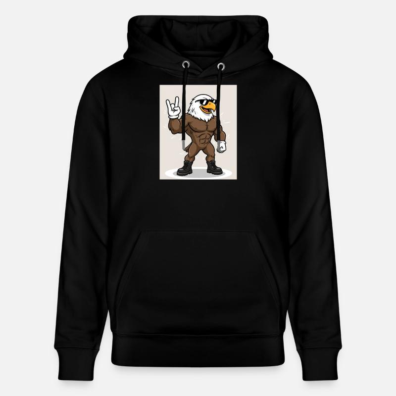 Stark & Cool – Tierischer Power Style - Stanley/Stella Unisex Bio-Hoodie CRUISER - Schwarz