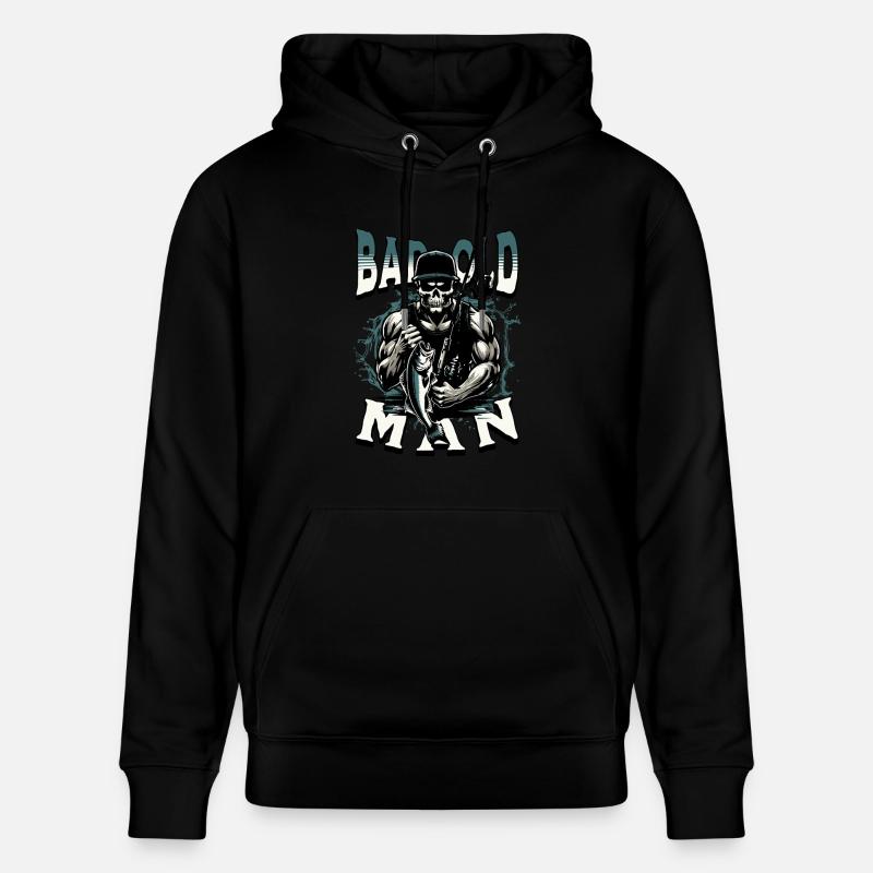 BAD OLD MAN Pêcheur - Sweat à capuche bio CRUISER Stanley/Stella Unisexe - noir