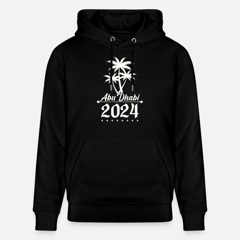 Palmiers d’Abou Dabi 2024 1 - Sweat à capuche bio CRUISER Stanley/Stella Unisexe - noir